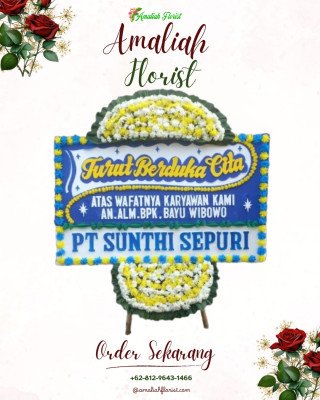 Papan Bunga Duka di Kebon Sirih