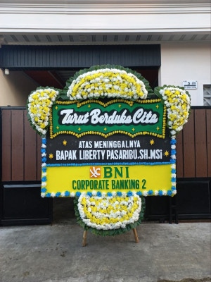 Papan Bunga Duka di Kebon Sirih
