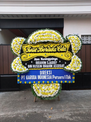 Papan Bunga Duka di Kebon Sirih