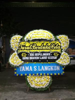 Papan Bunga Duka di Kebon Sirih