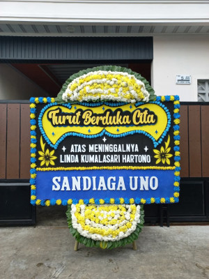 Papan Bunga Duka di Kebon Sirih